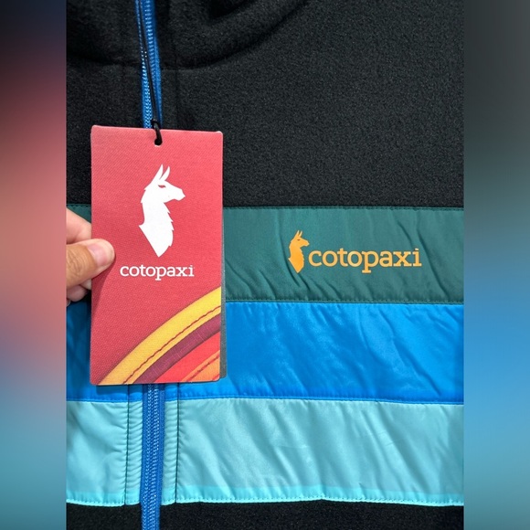 Cotopaxi Men's XL Teca Fleece Full-Zip Jacket Rooted Blue Green NWT - Picture 5 of 8